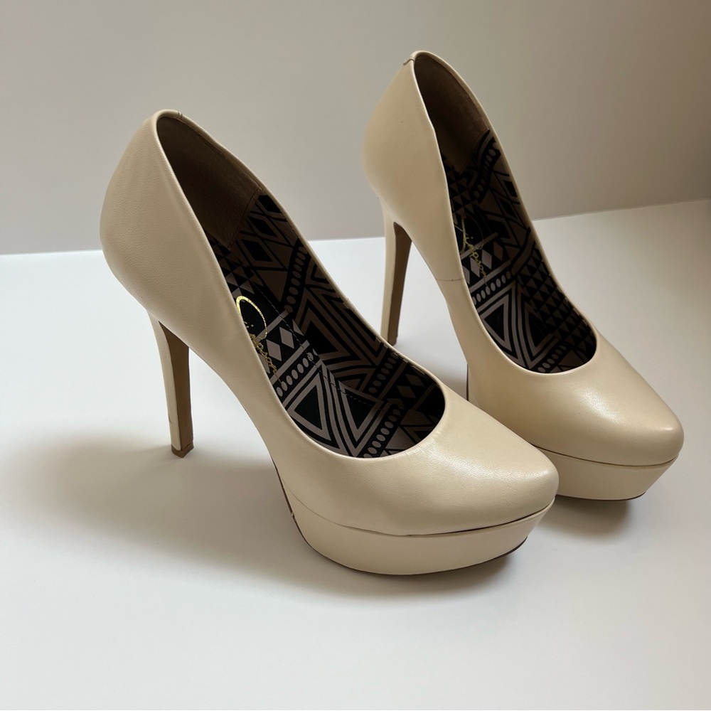 Winter White Platform Heels Jessica Simpson Waleo